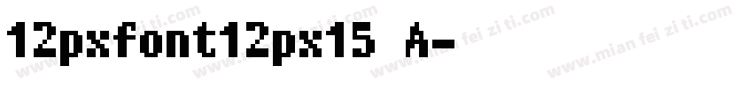 12pxfont12px15 A字体转换
